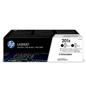 HP Original Toner CF400XD, black, 5600 (2x2800)S, HP 201X, HP Color LaserJet MFP M277, Pro M252, M274, dual pack, 2x770g, O